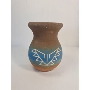Vintage Southwest Native American Pottery Featuring a Thunderbird.